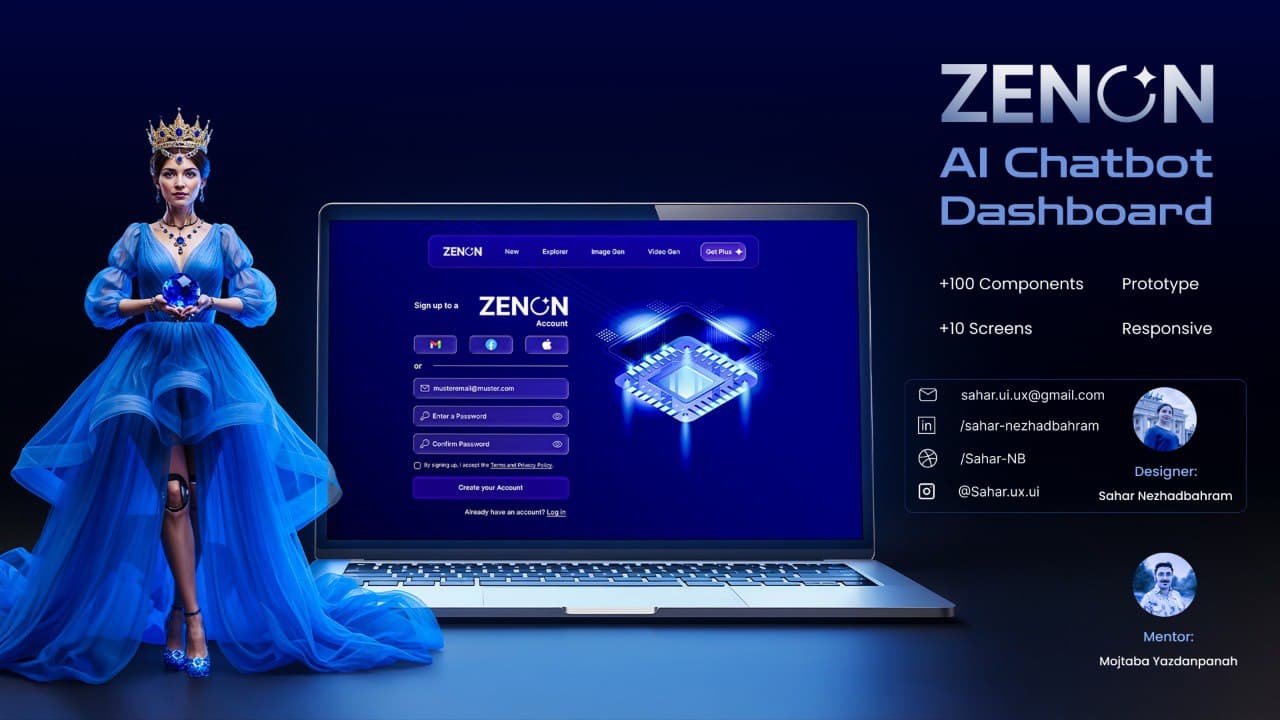 ZENON — داشبورد چت‌بات هوش مصنوعی