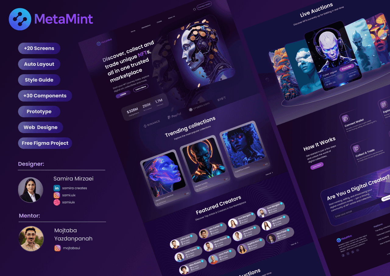 MetaMint — مارکت‌پلیس NFT