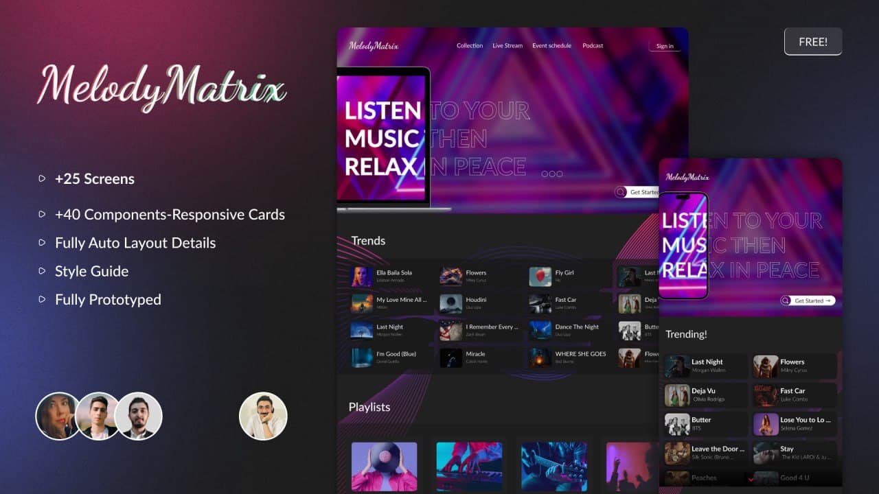 MelodyMatrix — استریم موزیک